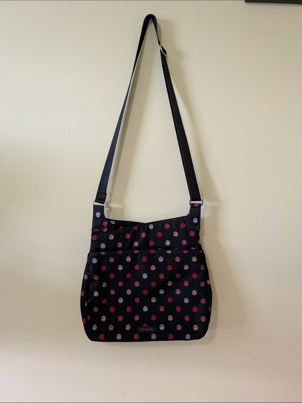 Vera Bradley Black Polka Dot Crossbody Bag